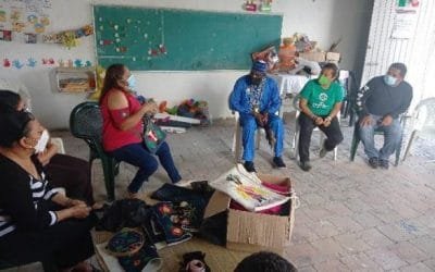 Reunión entre el Dr. Soh Tuma y el grupo Raíces de Mujeres Bordadoras Afromexicanas