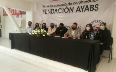 Firma del convenio de colaboración con LA UNIVERSIDAD TAJIN, LA UNIVERSIDAD CALMECAC Y LA FUNDACIÓN AYABS.