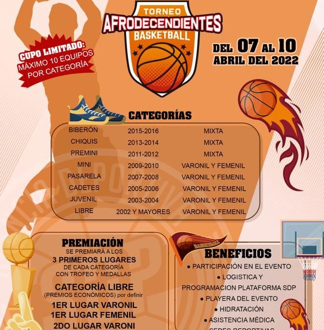 Convocatoria Torneo Afrodescendientes Basketball